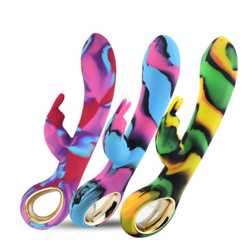 10 Frequency Heating Vibration Rainbow Vibrator