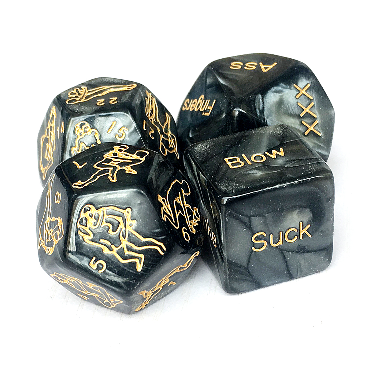 4pcs Acrylic Love Game Dice