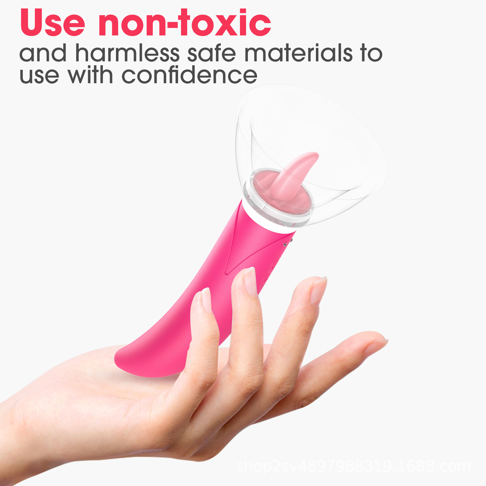 Tongue Licking Pump Clitoris G-spot Vibrator Dildo Vibrator