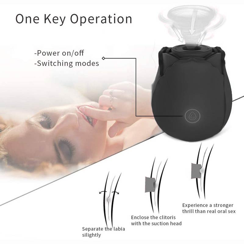 The Original Rose Toy™ in Black