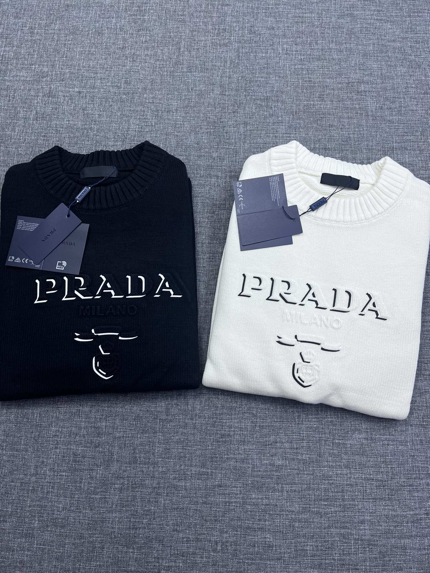 Prada Prada knitted sweater series