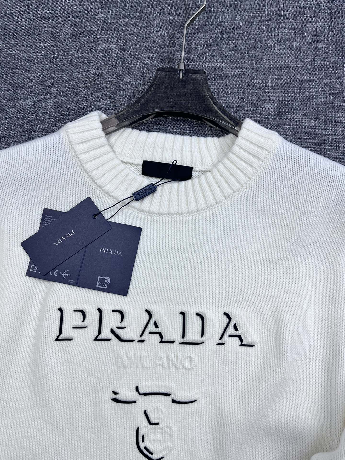 Prada Prada knitted sweater series