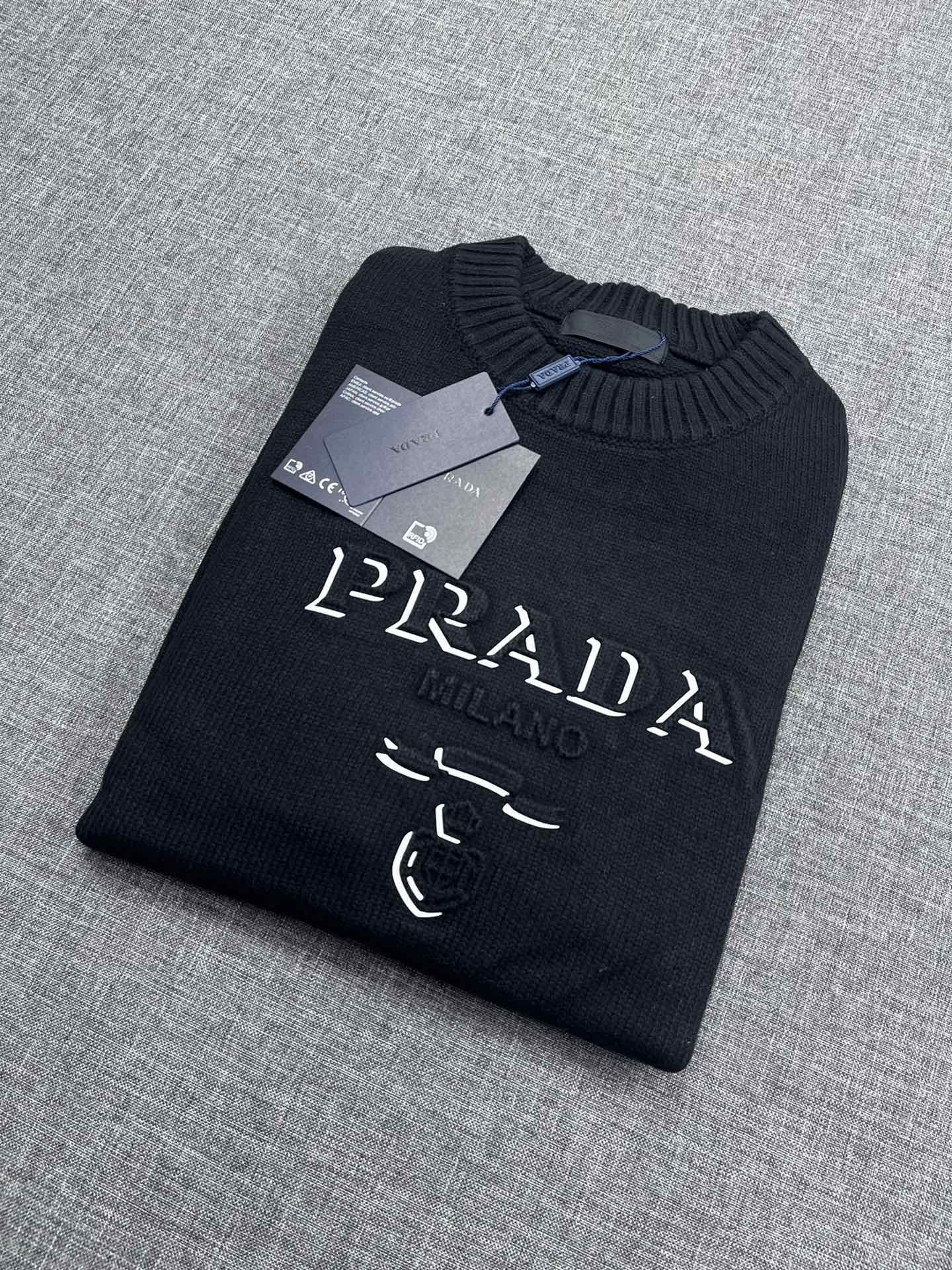 Prada Prada knitted sweater series