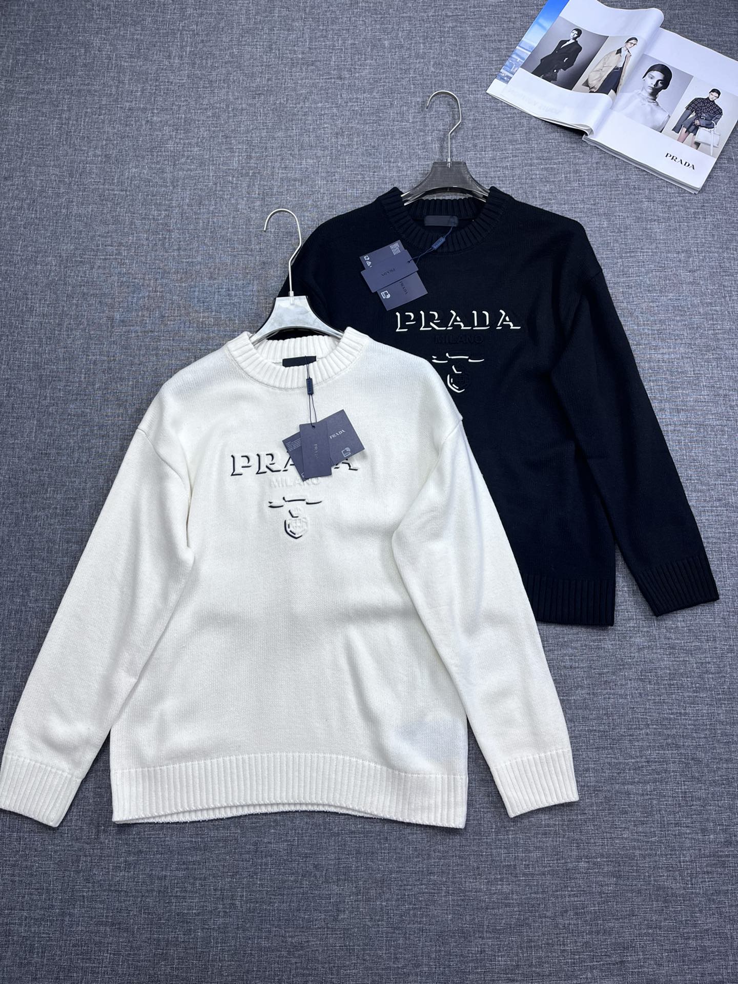 Prada Prada knitted sweater series