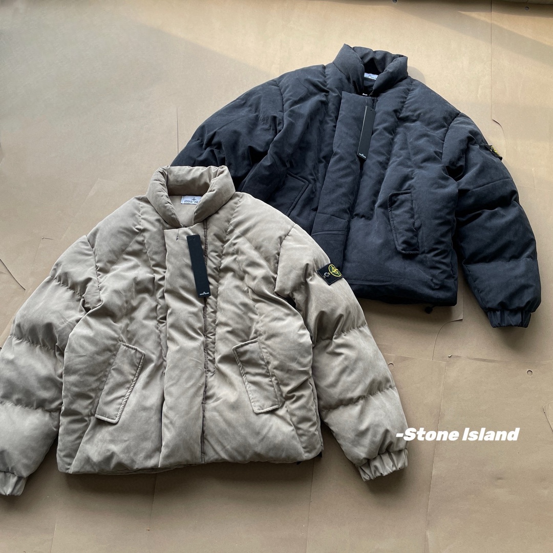 Stone Island 2024 new deconstructed silhouette short high street cotton jacket