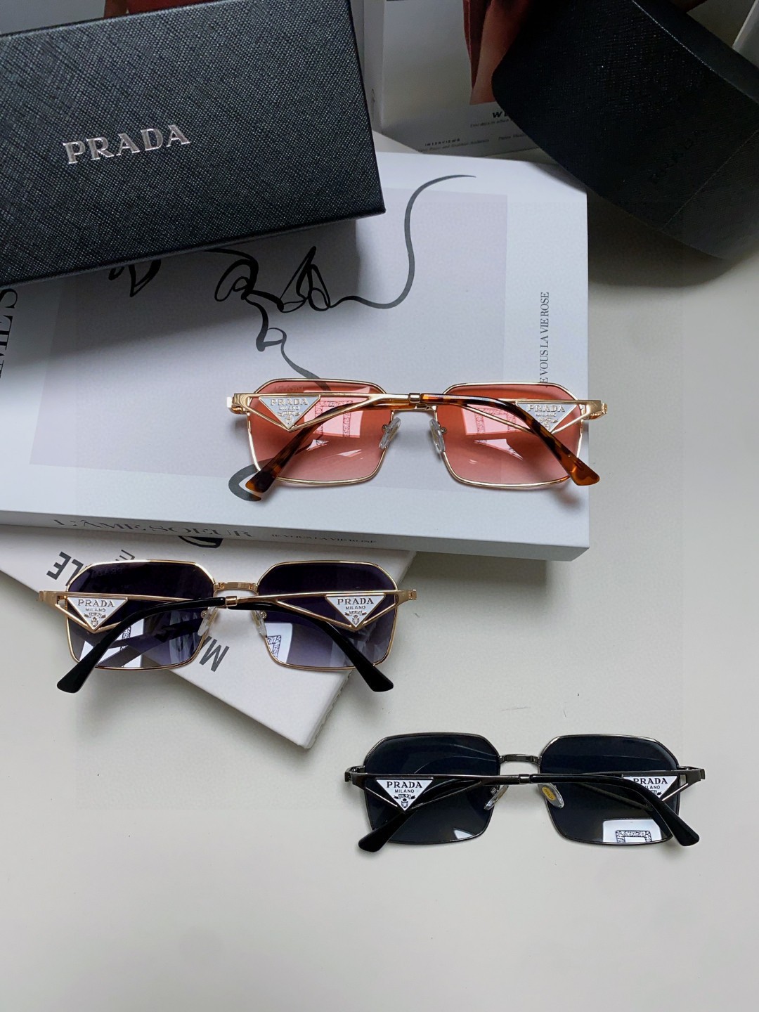 Prada casual couple sunglasses