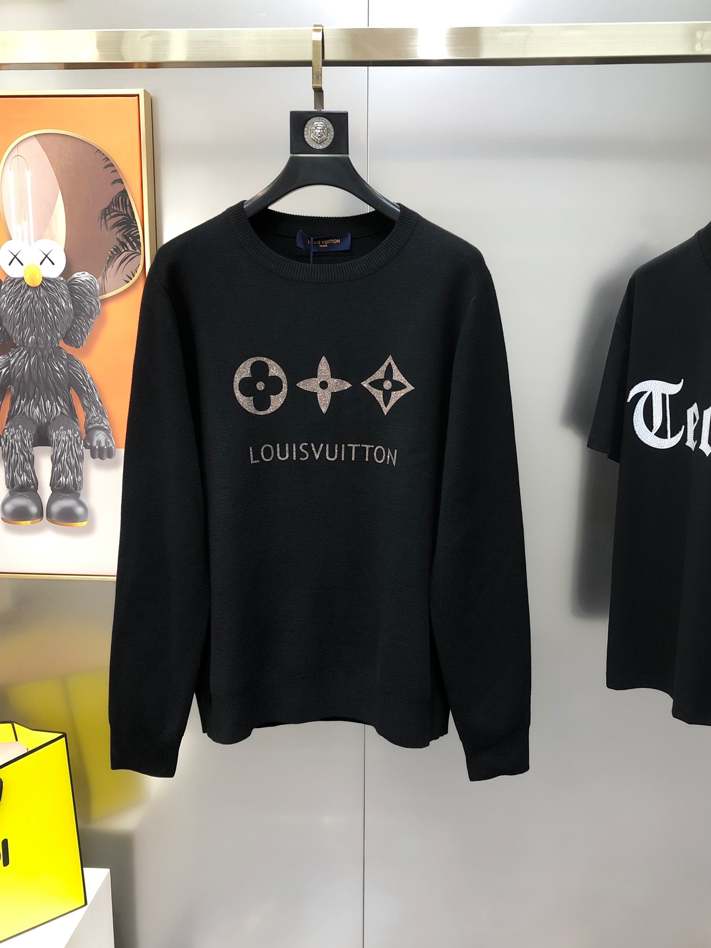 Louis Vuitton 2024 new autumn and winter men's original single knitted crew neck sweater