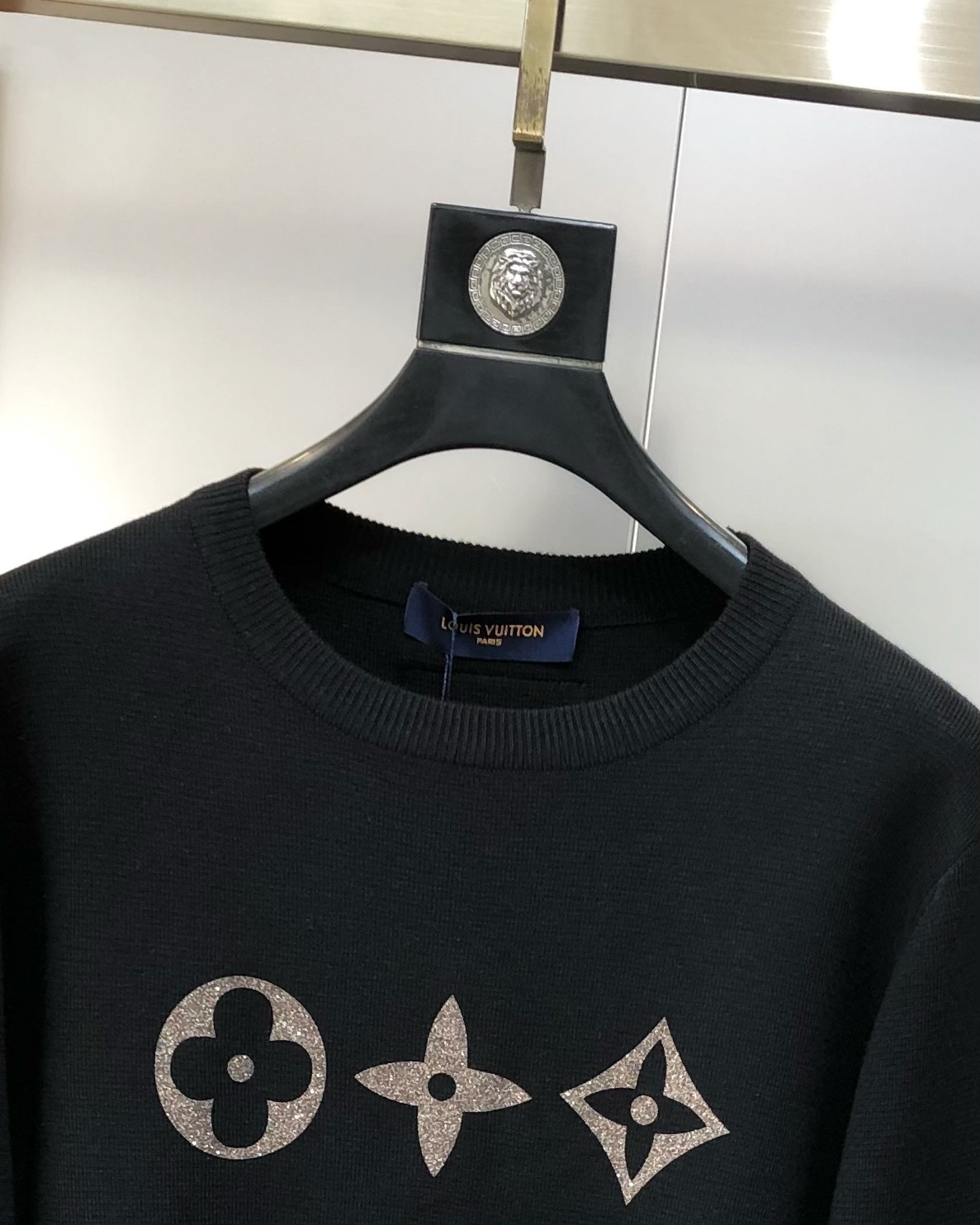 Louis Vuitton 2024 new autumn and winter men's original single knitted crew neck sweater