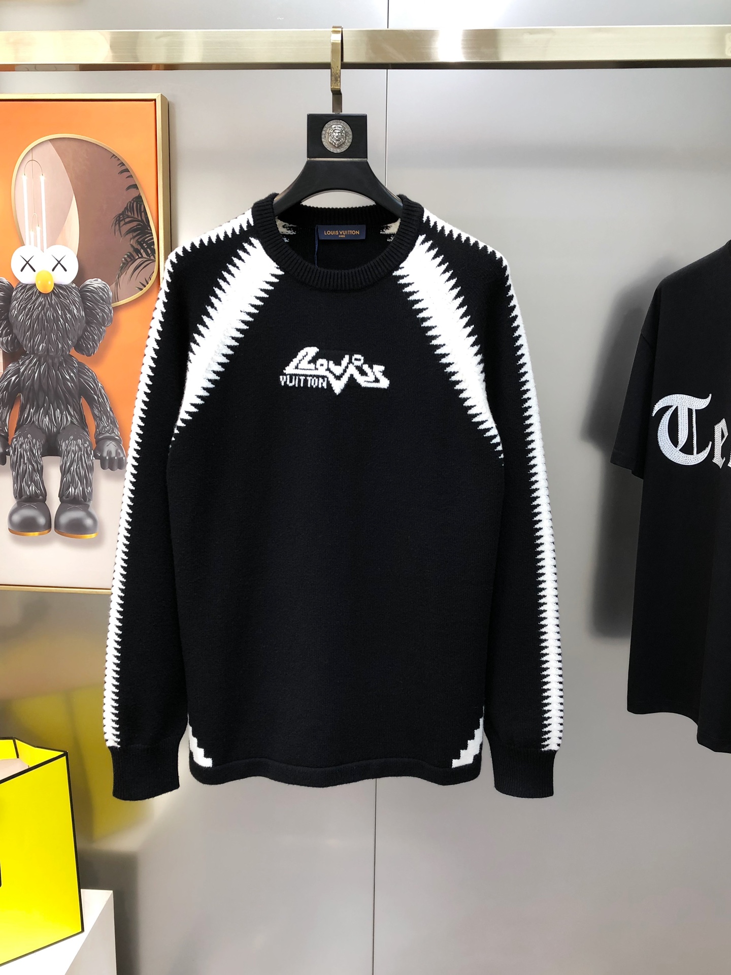 Louis Vuitton 2024 new autumn and winter men's knitted crew neck sweater