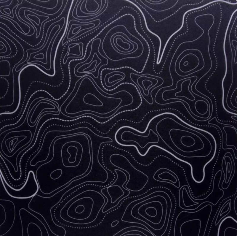 Kydex Sheet 1.5mm/2.0mm Thermoplastic Topographic Map for DIY Sheath