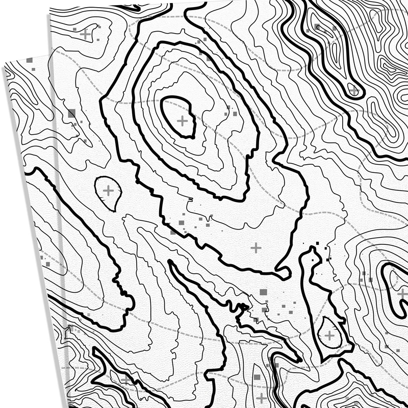 Kydex Sheet 1.5mm/2.0mm White Map Pattern Thermoplastic for DIY Sheath