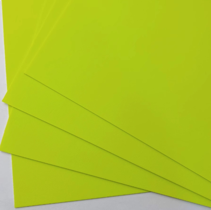 Kydex Sheet 1.5mm/20.mm Blue/Fluorescent green Thermoplastic for DIY Sheath
