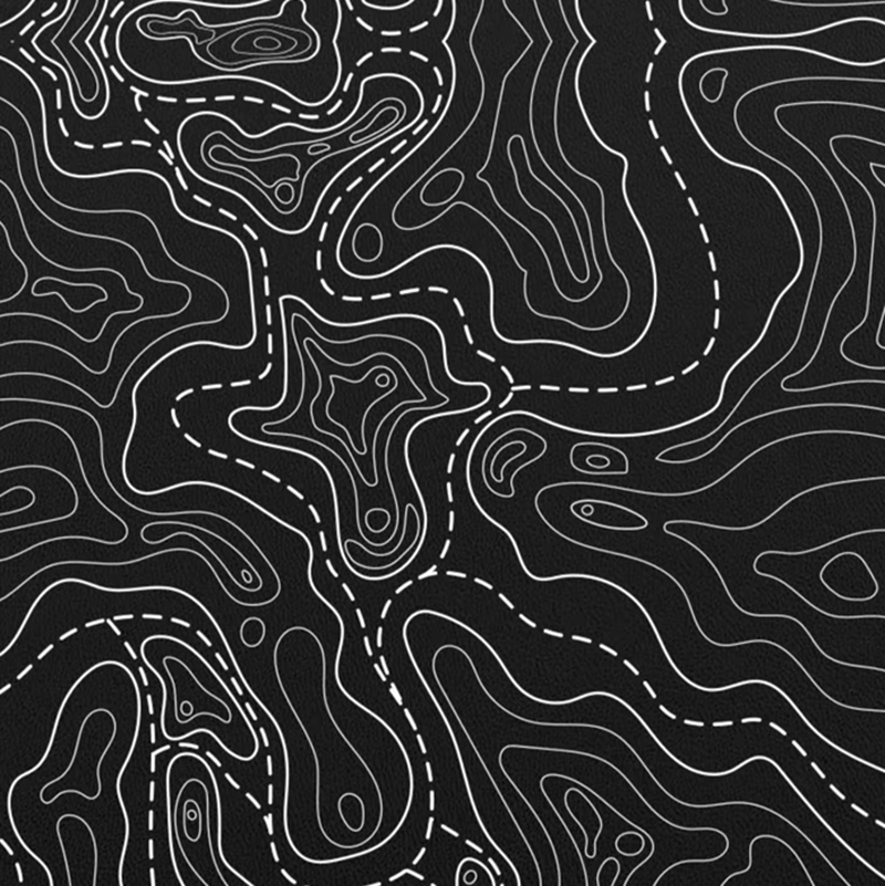 Kydex Sheet Thermoplastic Black Map Pattern for DIY Sheath