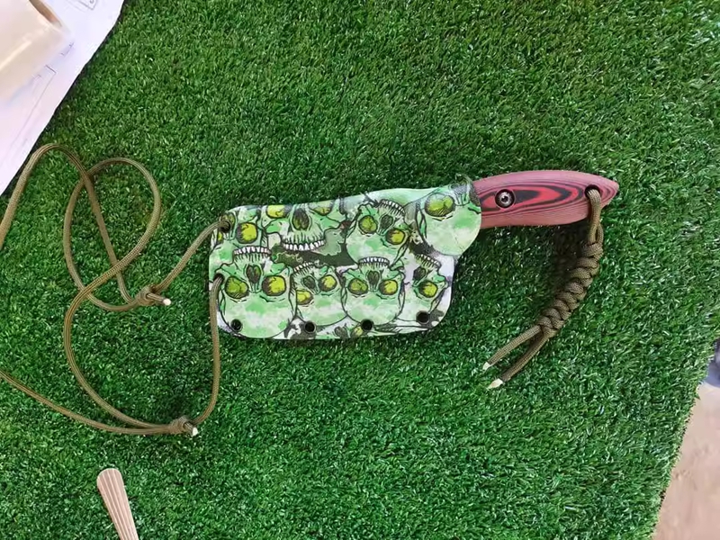 Kydex Sheet 1.5mm/2mm for DIY Sheath Cover Skull pattern