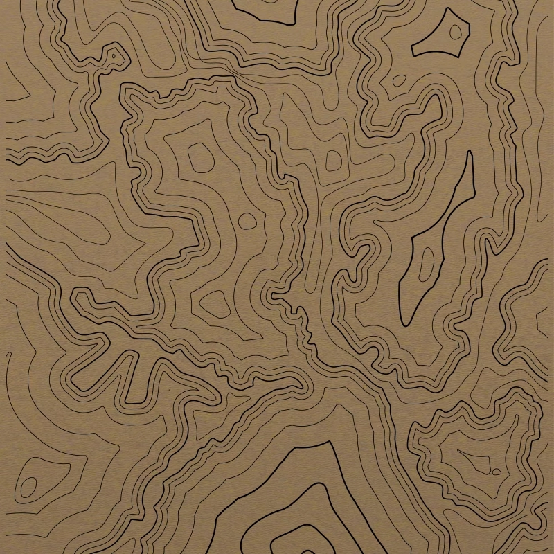 Kydex Sheet Thermoplastic Brown Map Pattern for DIY Sheath