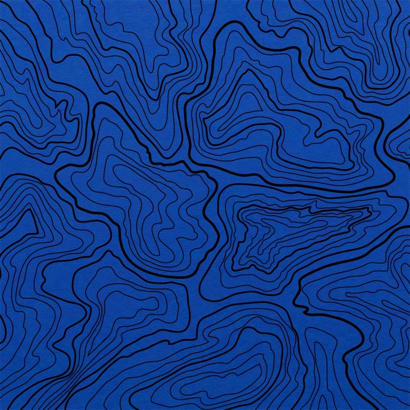 Kydex Sheet Thermoplastic Blue Map Pattern for DIY Sheath