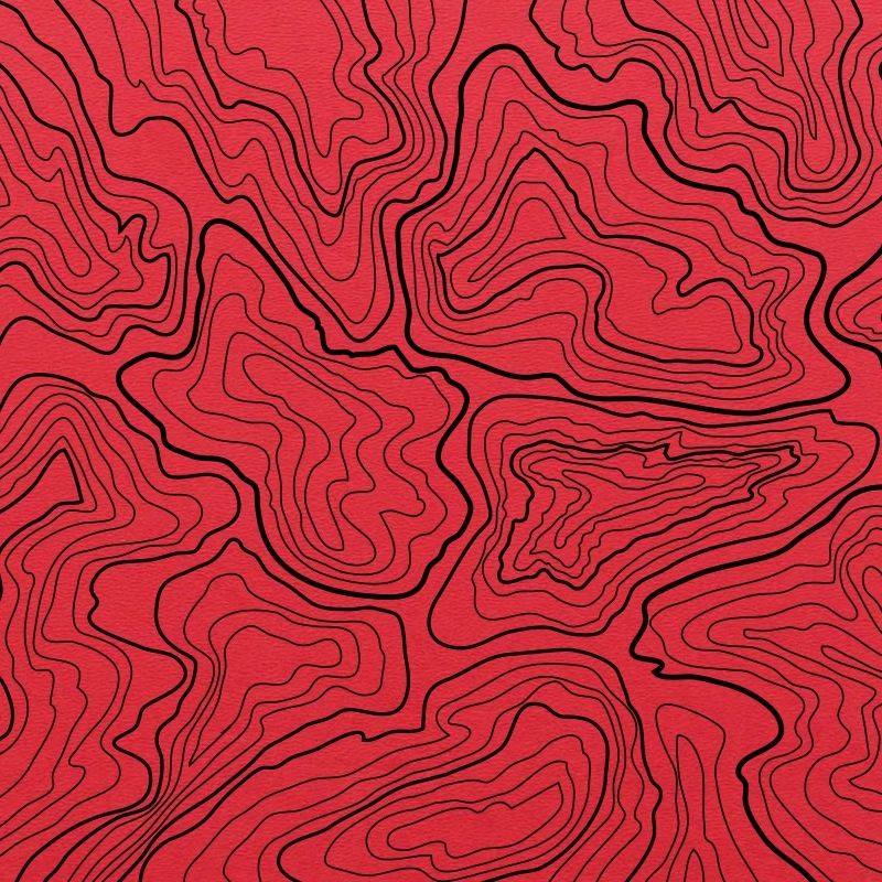 Kydex Sheet Thermoplastic Red Map Pattern for DIY Sheath