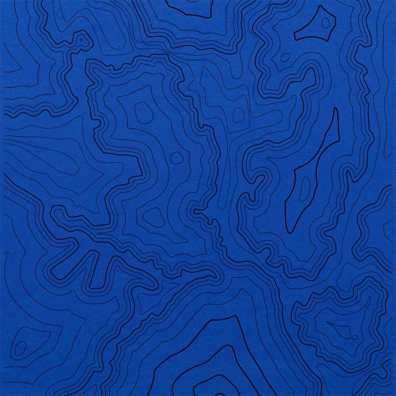 Kydex Sheet Thermoplastic Blue Map Pattern for DIY Sheath