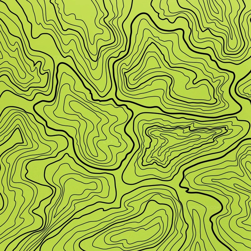 Kydex Sheet Thermoplastic Fluorescent Green Map Pattern for DIY Sheath