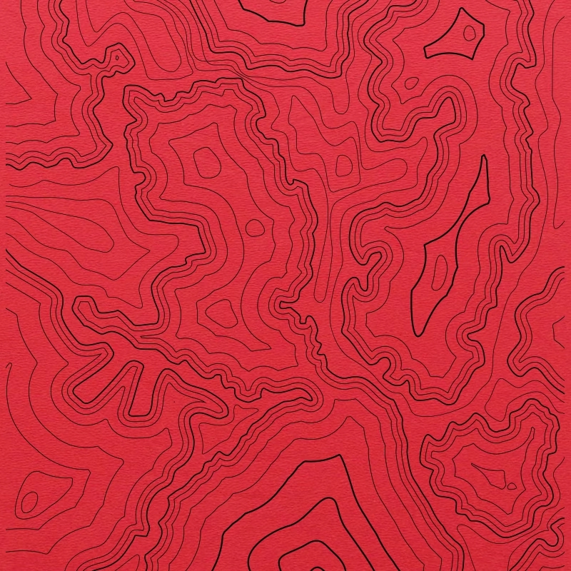 Kydex Sheet Thermoplastic Red Map Pattern for DIY Sheath