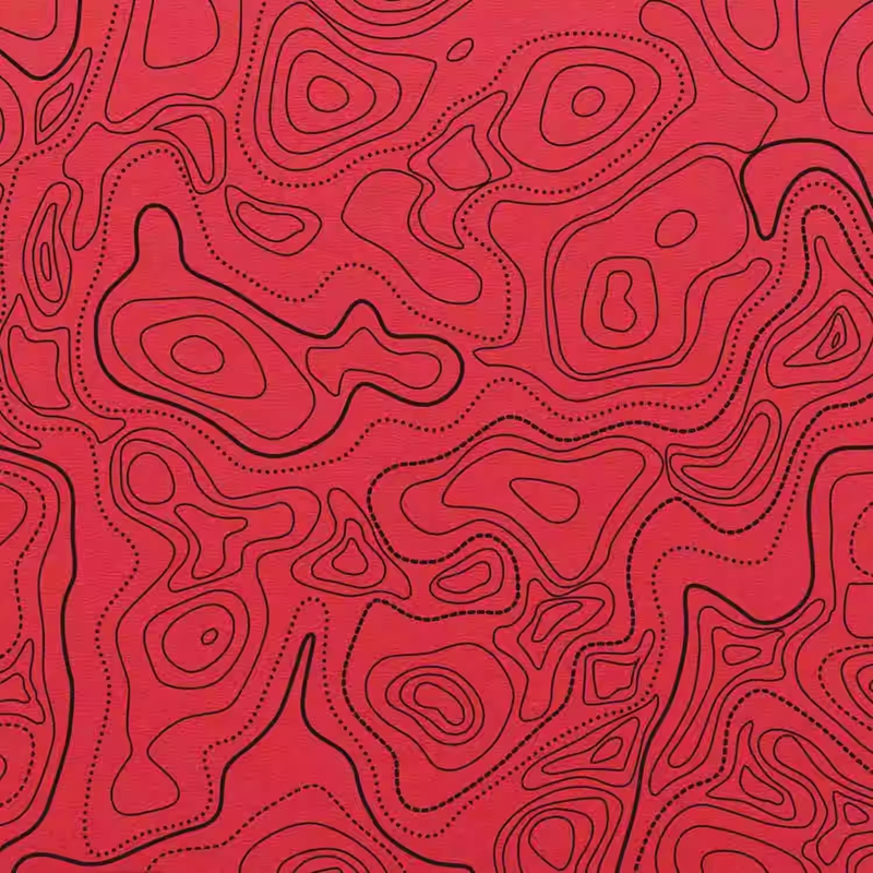 Kydex Sheet Thermoplastic Terrain Pattern Red for DIY Sheath