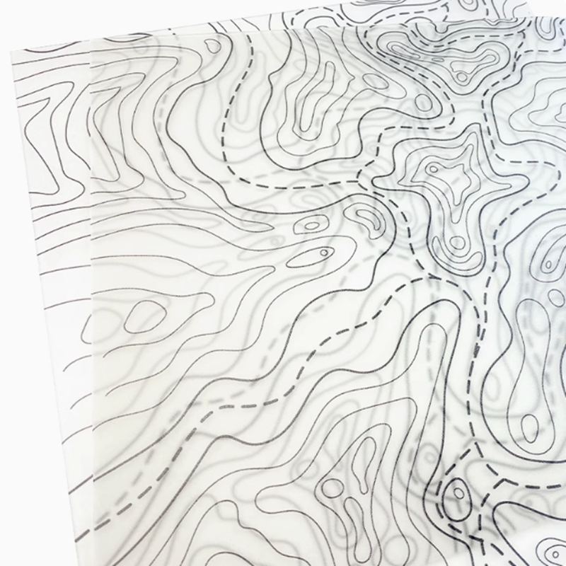 Kydex Sheet Thermoplastic Terrain Pattern Transparent Matte for DIY Sheath