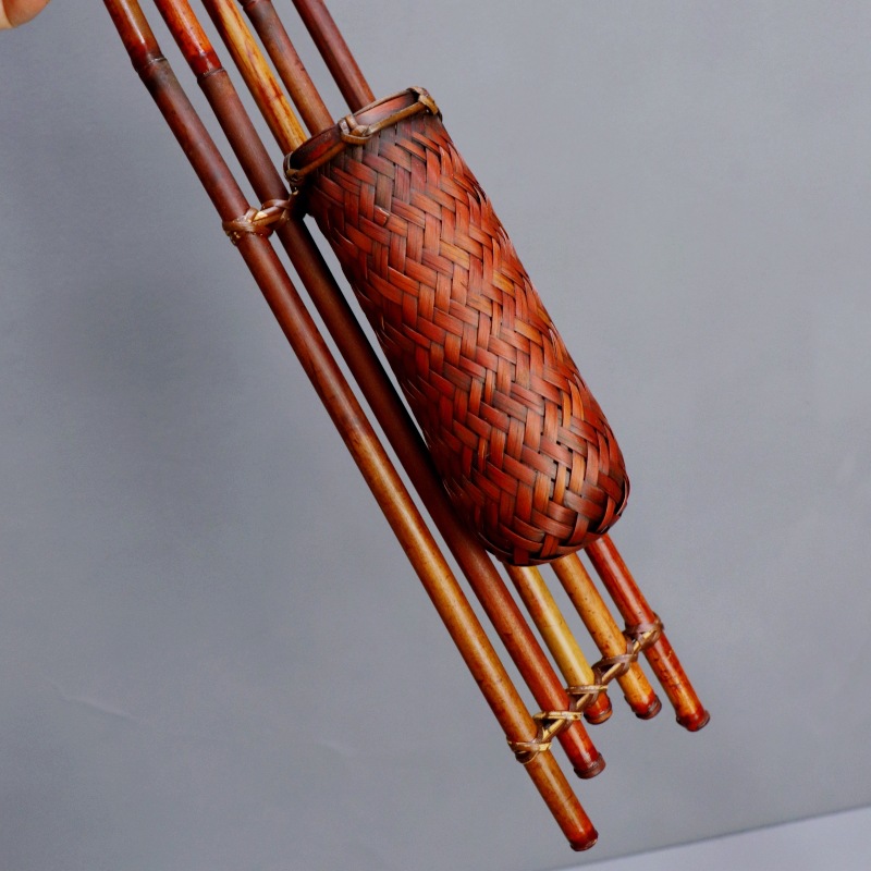 Chinese Wall-mounted Bamboo Flower Vase