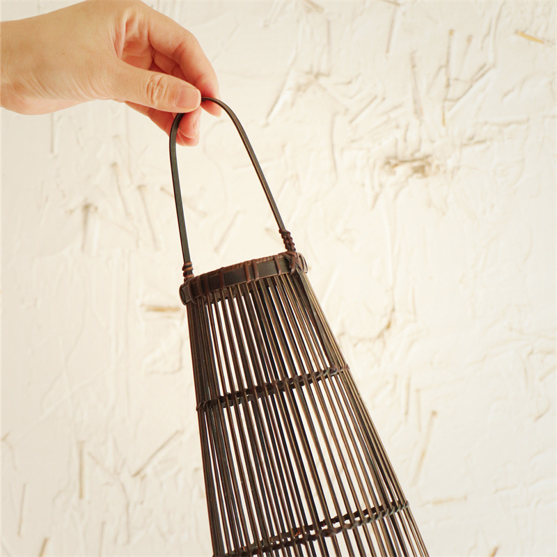 Handwoven Bamboo Flower Basket - Zen Blossom