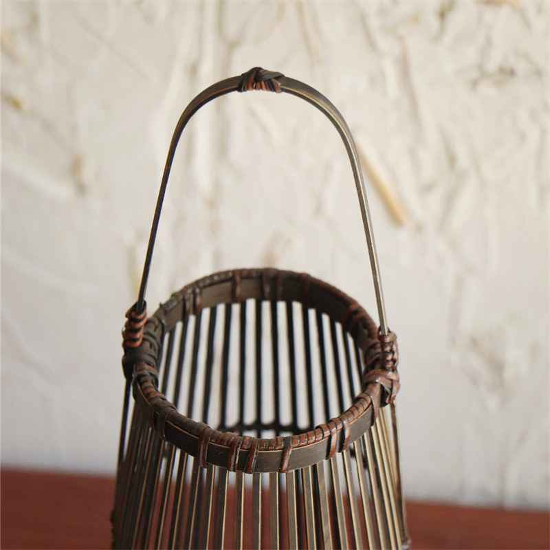 Handwoven Bamboo Flower Basket - Zen Blossom