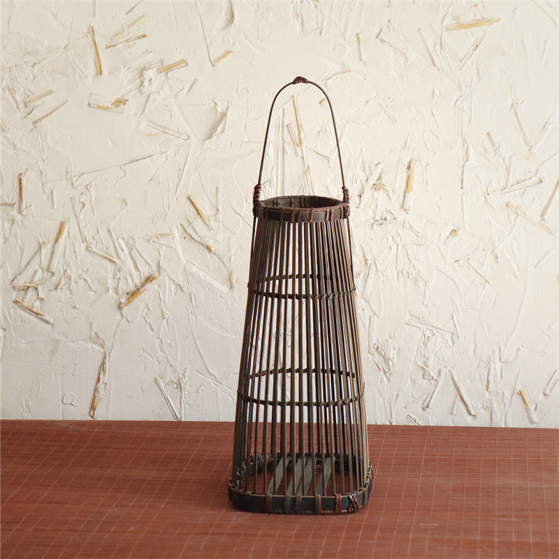 Handwoven Bamboo Flower Basket - Zen Blossom