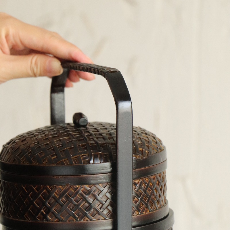 Bamboo Harmony Food Box -Dual Layer Snack Box