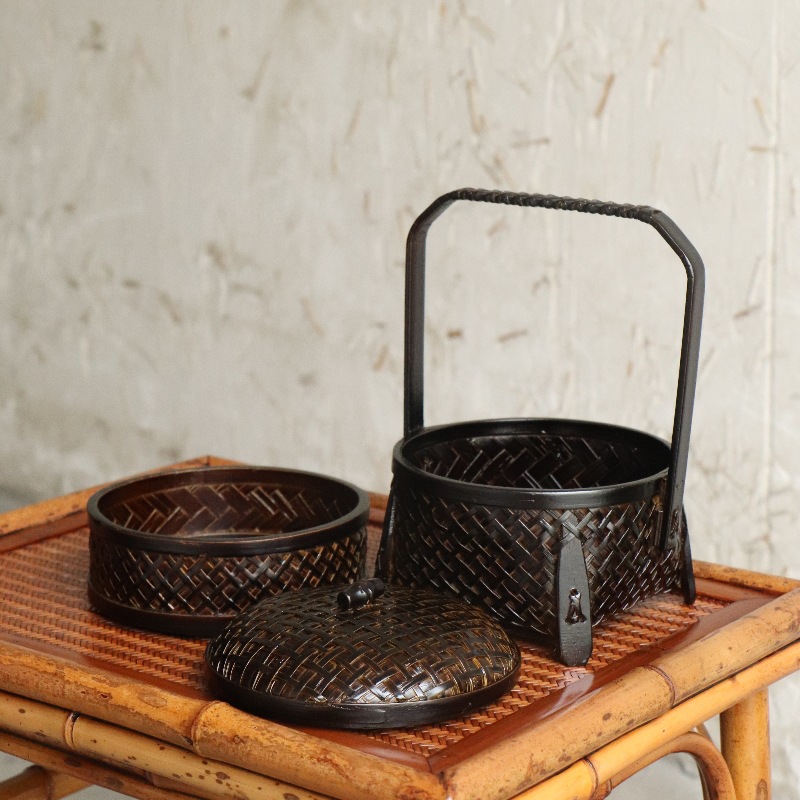 Bamboo Harmony Food Box -Dual Layer Snack Box