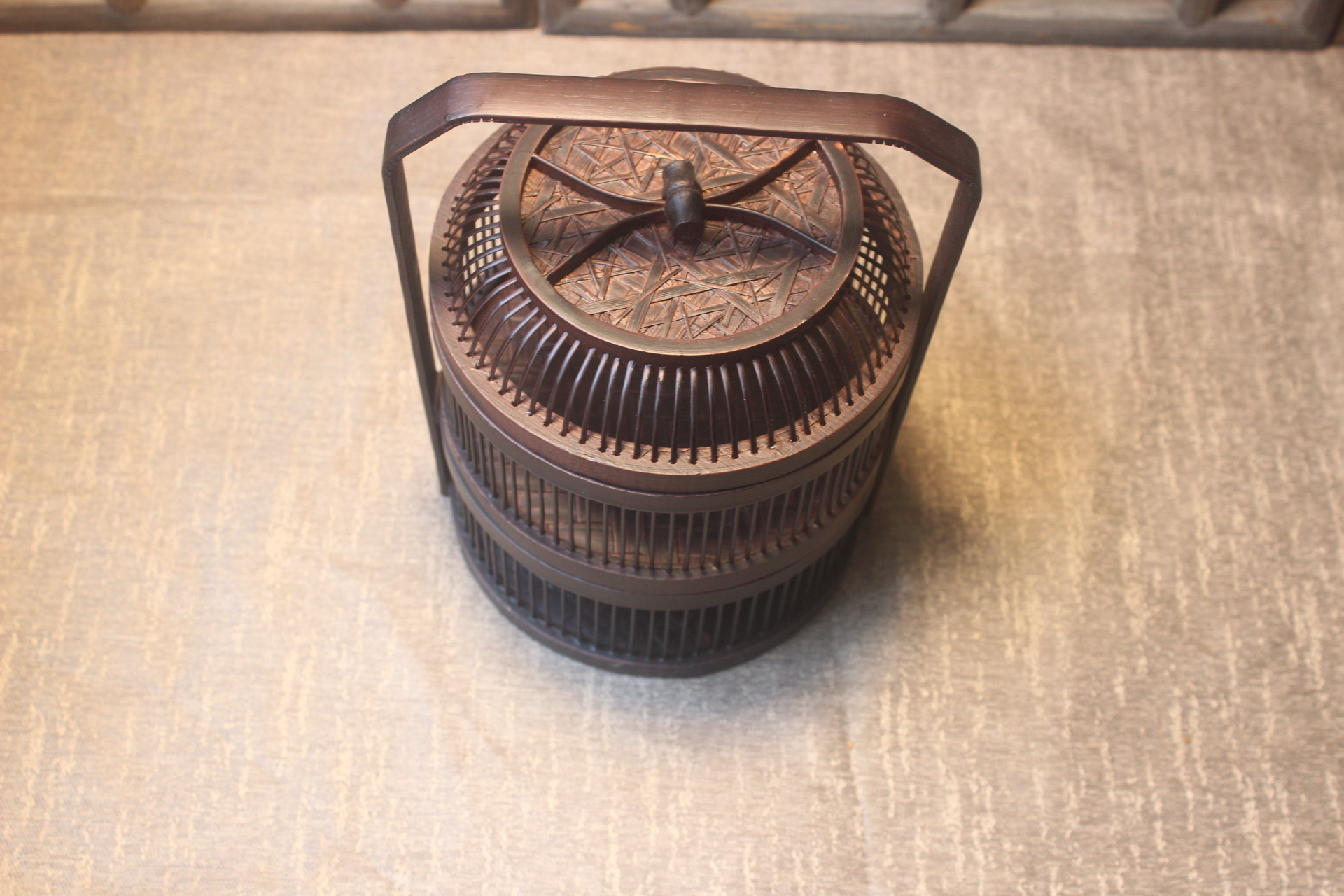 Bamboo Harmony Food Box -Dual Layer Snack Box