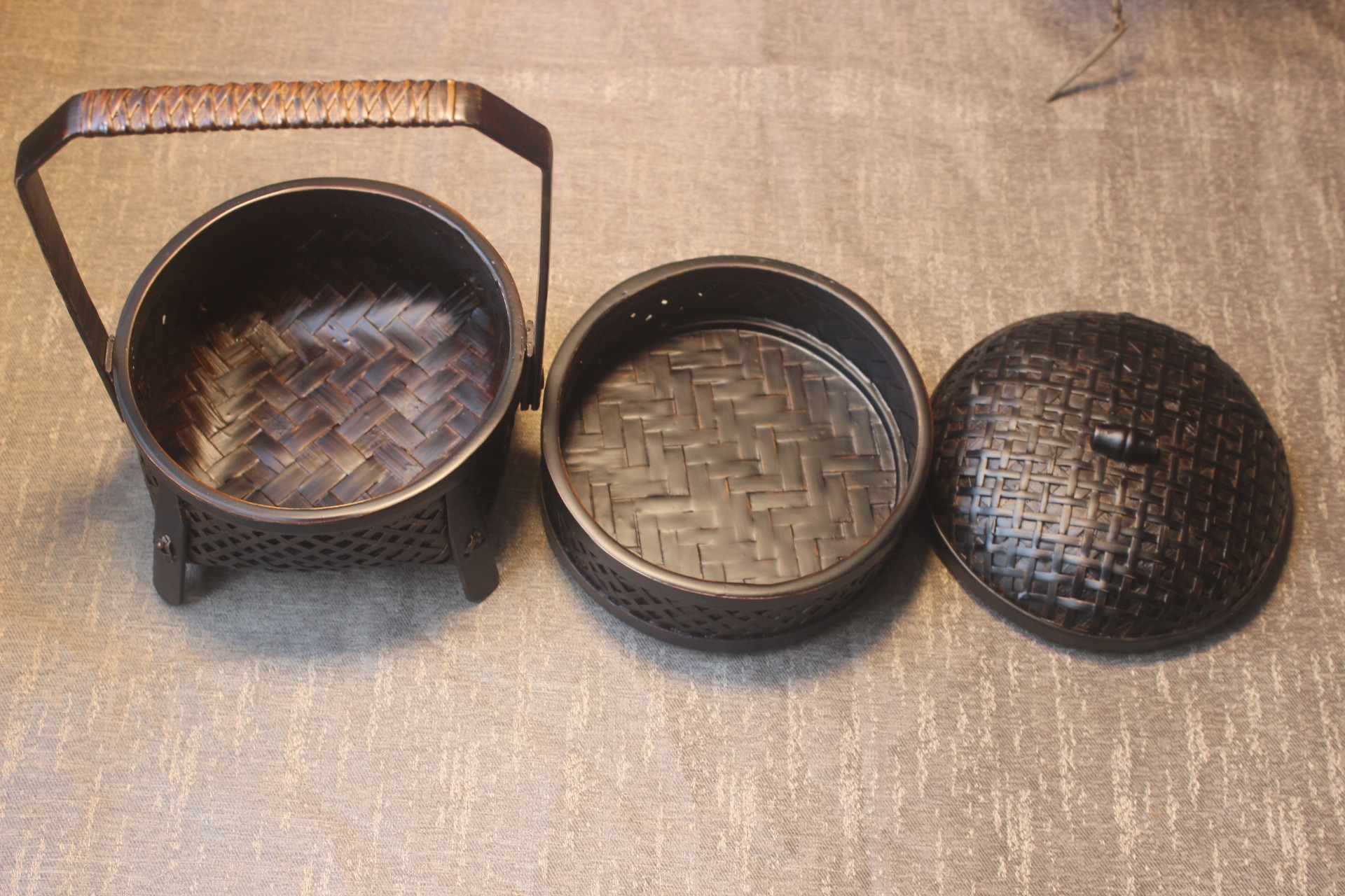 Bamboo Harmony Food Box -Dual Layer Snack Box