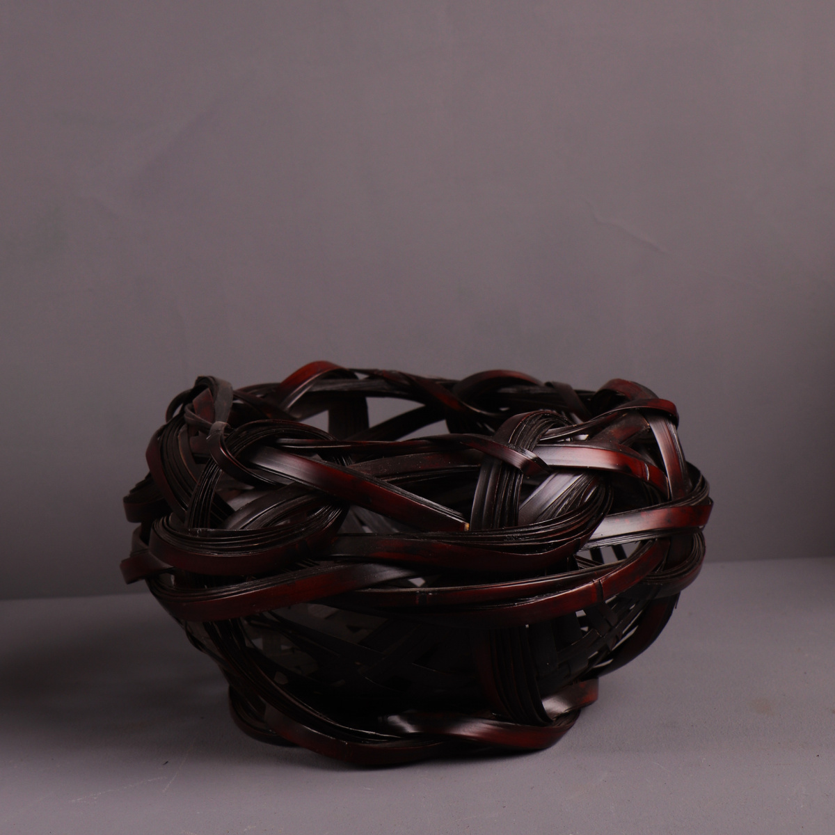 Handwoven Bamboo Flower Basket - Zen Tea Table Décor