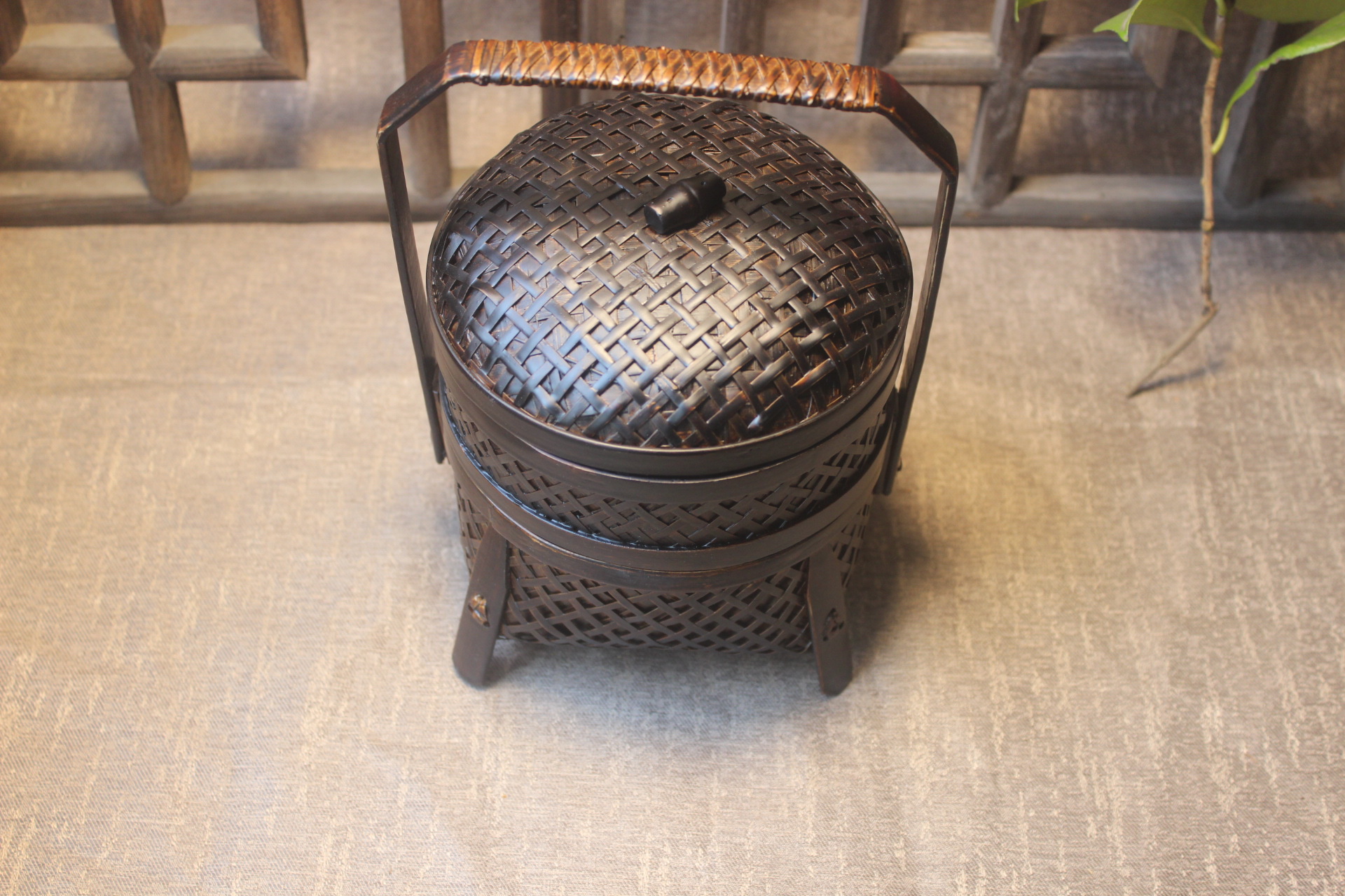 Bamboo Harmony Food Box -Dual Layer Snack Box