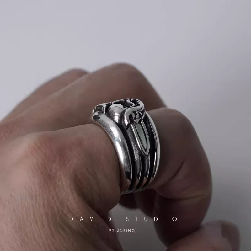 CHROME HEARTS DAGGER HEART RING