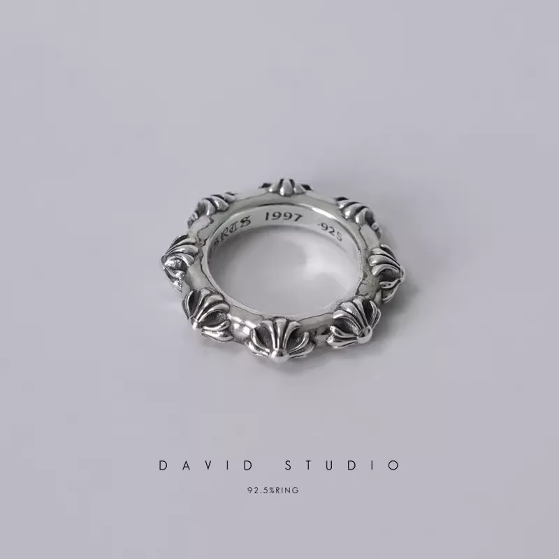 CHROME HEARTS CROSS BAND RING