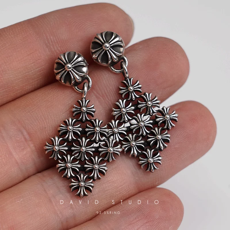 CHROME HEARTS CHAIN MAIL CH PLUS EARRING SMALL