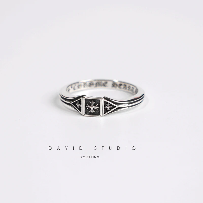 CHROME HEARTS TRIPLE CROSS DECO RING