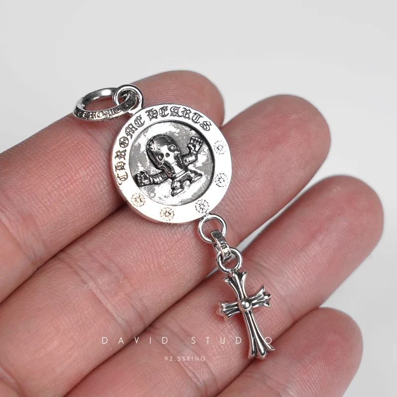 FOTI MEDALLION BABY CROSS CHARM