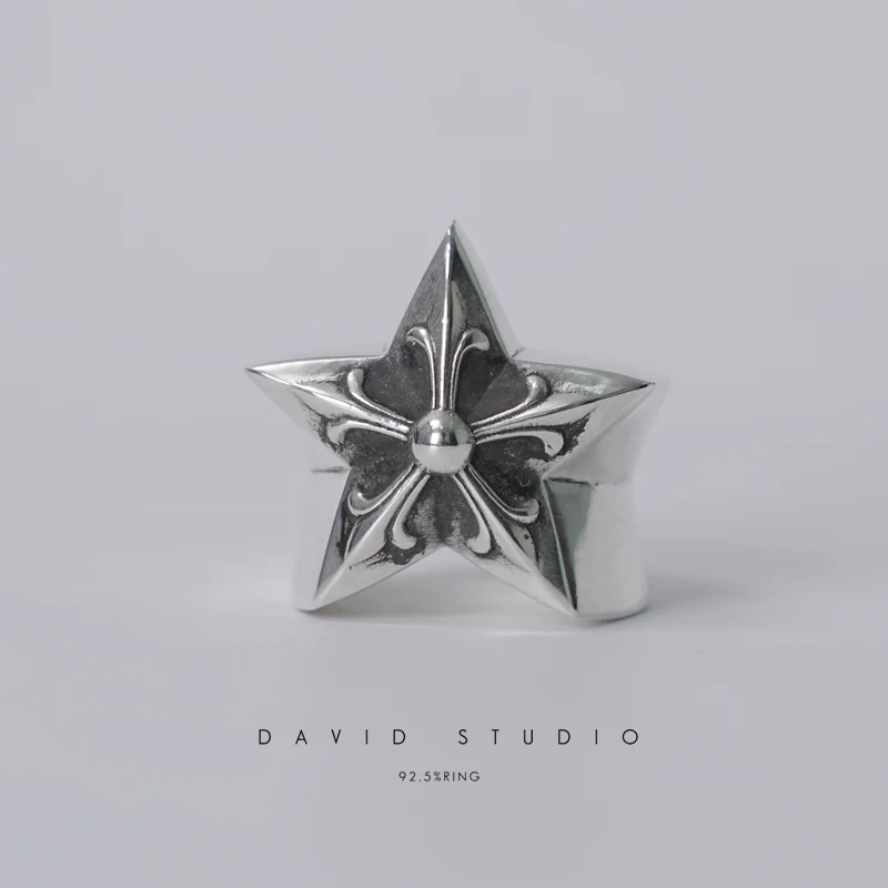 CHROME HEARTS LARGE STAR RING