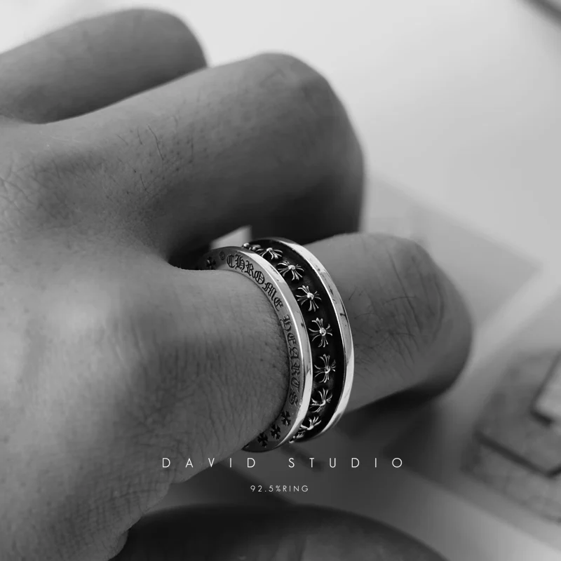 CHROME HEARTS TINY CH PLUS SPINNER RING
