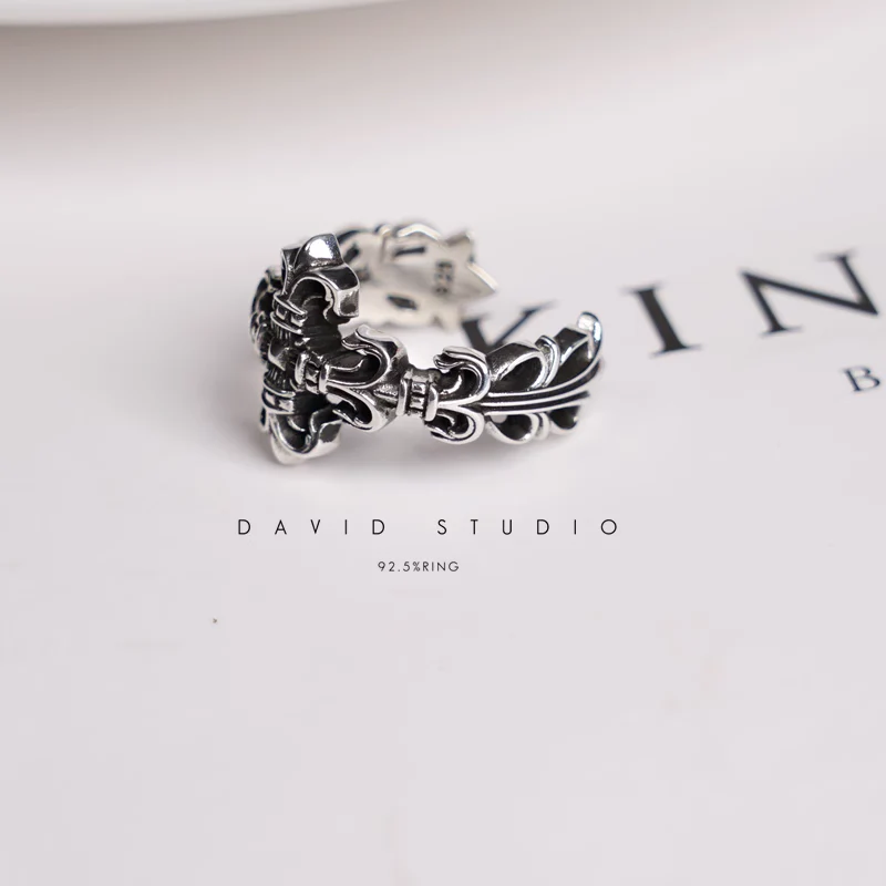 CHROME HEARTS FILIGREE CROSS RING