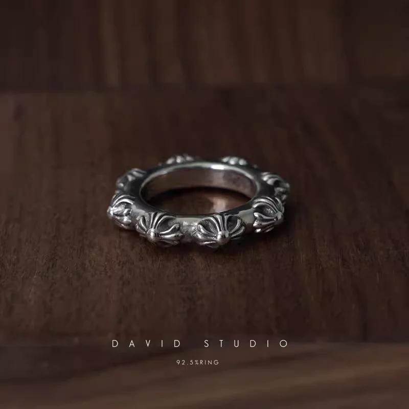 CHROME HEARTS CROSS BAND RING