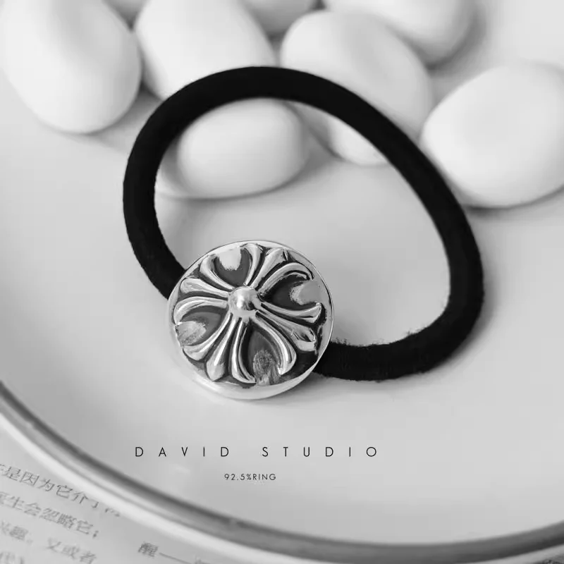 CHROME HEARTS CROSS BALL HAIR TIE