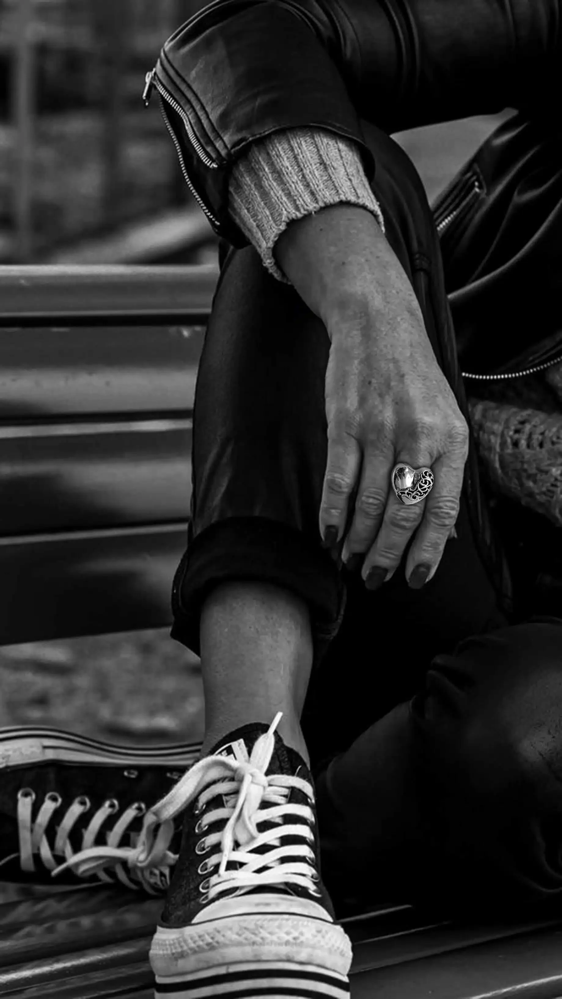 CHROME HEARTS HEART RING