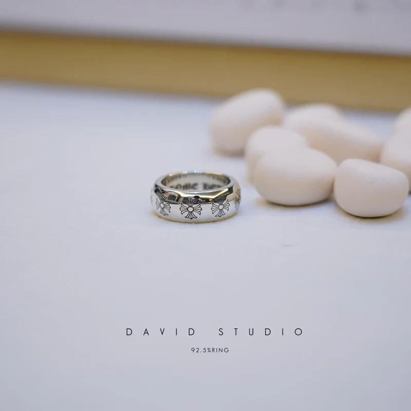 CHROME HEARTS ETCHED PLUS BAND RING