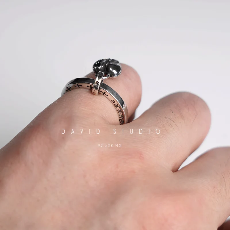 CHROME HEARTS STACK HEART RING