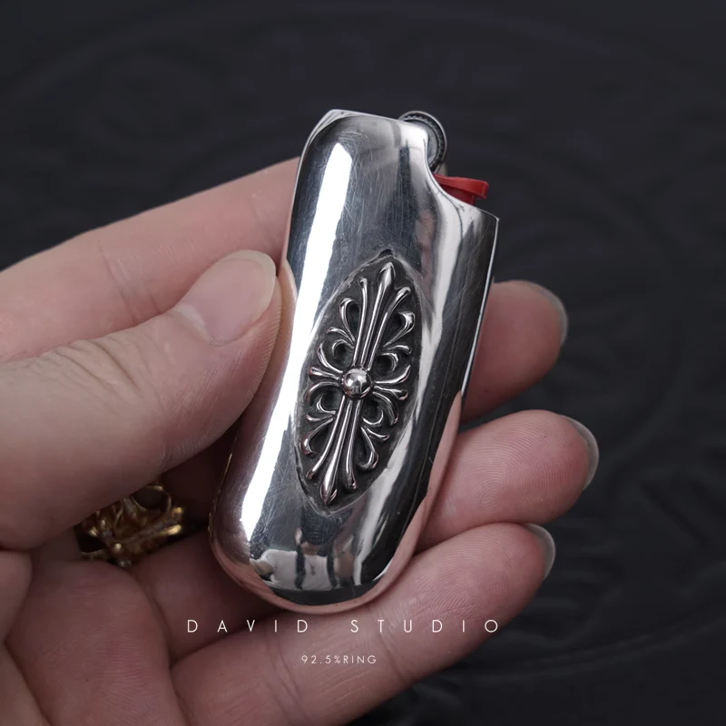 CHROME HEARTS FLORAL CROSS LIGHTER CASE